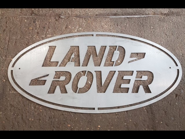 LARGE 4FT METAL LAND ROVER SIGN 