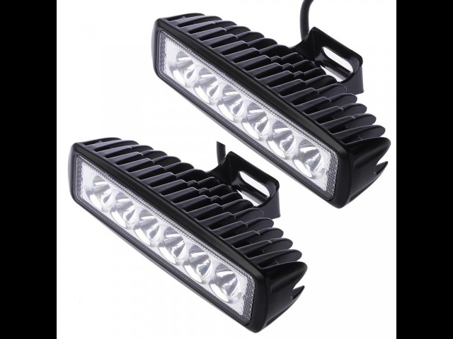PAIR OF 18W LED SPOTLIGHTS